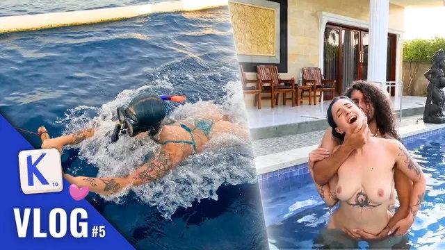 They Try the Pool Their Own Way - Hard Fuck in the Pool - Full French Scene V...
