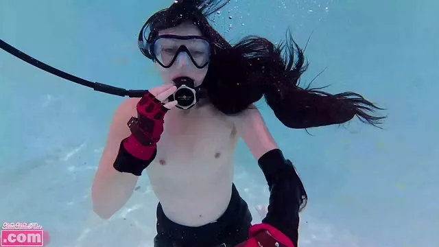 Underwater Rolls in Cosplay and Scuba Gear